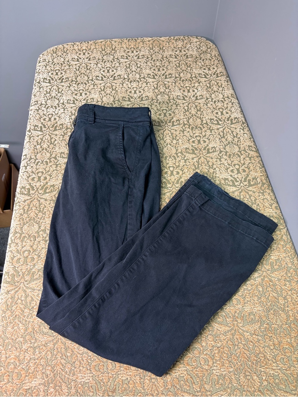 American Eagle Outfitters Black Kick Boot Chino Pants Size 12